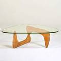 Isamu noguchi herman miller in50 coffee table zeeland mi 1940s birch glass unmarked 15 12 x 50 x 36