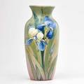 Sarah mclaughlin weller hudson light vase decorated with irises zanesville oh late 1920smid1930s artist signed and stamped weller 15 14 x 6 dia