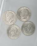 Four 4 Eisenhower Dollars Four 4 Eisenhower