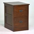 Stickley by e j audi contemporary arts and crafts two drawer file cabinet manlius ny 1990s quartersawn oak patinated metal branded mark and metal tag 31 14 x 21 15 x 28