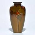 Ed diers rookwood standard glaze vase decorated with holly berries cincinnati oh 1901 flame marki614fartists cipher 6 12 x 3 dia