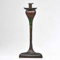 The art crafts shop candlestick enamel on copper buffalo ny ca 19001910 18 12 x 8 dia