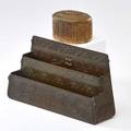 Tiffany studios aztec bronze letter holder and adams inkwell new york early 20th c both stamped tiffany studiosnew york taller 6