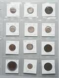Twelve France Coins Some Silver Ranging in age from