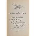 Charles lindbergh autograph the spirit of st louis first edition with dust jacket charles scribners sons new york 1953
