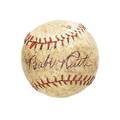 Babe ruth autograph on a mini ball