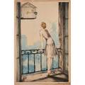Louis icart french 18881950 etching on paper montamarte 1928 framed signed with windmill stamp 21 12x 14 12 sight