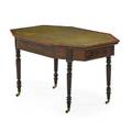 George iii writing table octagonal top with leather inset ca 1805 30 x 51 34 x 33