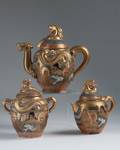 Three3 Piece Satsuma Immortals Tea Service