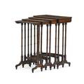 Nest of george iii quartetto tables mahogany with banded inlay 19th c 28 12 x 19 14 x 11 34 provenance estate of a private collector new york