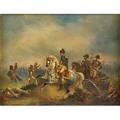 Francois aime louis dumolin french 17531834 oil on canvas of napoleon bonaparte on horseback postbattle early 19th c framed signed 9 12 x 7 12 provenance estate of a private co