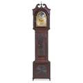 Je caldwell tall case clock mahogany eight day time and strike movement with moon phase philadelphia early 20th c 92