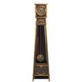 Jugendstil grandmother clock walnut with brass trim deco style spring driven eight day time and strike movement continental 20th c 62 x 14 x 10
