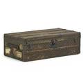 Louis vuitton steamer trunk fitted interior with removable tray france early 20th c serial number 740949 13 x 39 34 x 21