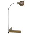 Cedric hartman b 1929 adjustable floor lamp omaha ne 1990s chromed steel brass plastic single socket signed as shown 38 x 15 12 x 20