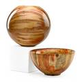 Philip moulthrop b 1947 two turned turned wood vessels ashleaf maple atlanta ga both signed pcm philip moulthrop ashleaf maple acer negundo bowl 728070 vessel numbered 8201 8 12 x 8 1