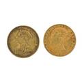British gold sovereigns two 1862 and a 1898 provenance the stokes family collection princeton new jersey