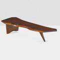 George nakashima 1905  1990 nakashima studios walnut slab coffee table new hope pa 1966 signed with client name 13 x 65 12 x 26 12 provenance available copy of original invoice and dr
