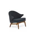 Hans olsen 1919  1992 jorgen jorgensen lounge chair denmark 1950s teak wool unmarked 27 34 x 29 x 27