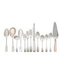 International sterling flatware service partial service for twelve plus extras 12 dinner forks 12 luncheon forks 12 saladdessert forks 9 soup spoons 24 teaspoons 12 hh dinner kni