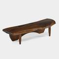Phil powell 1919  2008 coffee table new hope pa 1960s carved walnut rosewood unmarked 13 x 61 x 22 12 provenance original owner purchased from the artist