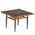 George nakashima 1905  1990 nakashima studios end table new hope pa 1966 walnut ash signed with client name 20 x 28 x 29 12 provenance available copy of original invoice