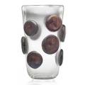 Seguso vetri darte vase with large applied elements oxidized finish murano italy acid etched seguso 16 x 10