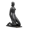 Waylande gregory 1905  1971 early glazed terra cotta sculpture kneeling nude usa ca 1934 incised w gregory on base original academic artists inc label 18 x 5 x 11 provenance estate