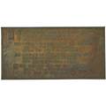 Karl kipp 1881  1954 tookay shop unique chased and repouss copper plaque with max ehrmann poem who entereth here east aurora ny 1912 unmarked 24 12 x 48 12 provenance custommade