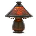 Old mission kopperkraft boudoir lamp san francisco 191523 hammered copper mica single socket kopperkraft stamp 11 x 9 12