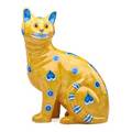 Emile galle glazed faience cat with whimsical motifs france ca 1890 signed e galle nancy 13 x 10 12