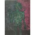 Rufino tamayo mexican 18991991 figura de hombre 1973 lithograph in colors signed and numbered 4075 29 78 x 22 sheet provenance shulman family collection