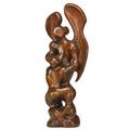 Nat werner american 19081991 jacob wrestling with the angel carved wood 38 12 x 15 x 10 provenance shulman family collection
