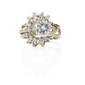 Diamond  white gold engagement ring  jacket