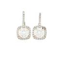 Diamond  white gold drop earrings