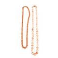 Two coral bead necklaces