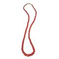 Coral bead necklace
