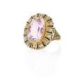 Victorian rose de france amethyst ring