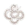 Marianne ostier diamond platinum brooch