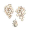 Pearl diamond  white gold jewelry incl marianne ostier