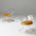 Erwin  estelle laverne pair of acrylic jonquil chairs with plush seat cushions 26 x 30 12 x 26