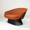 Warren platner  knoll rare sofa covered in terra cotta boucle one of fortyfive produced 30 x 67 x 27