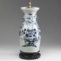 Chinese export celadon vase mounted as lamp 19th c 35