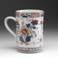 Chinese export cider mug with imari design ca 17601780 6 x 4 12 dia