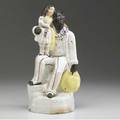 Staffordshire uncle tom and eva figurine 19th c 11