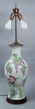 Porcelain Floral Lamp