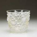 Lalique avalon vase of opalescent and frosted glass etched r lalique france 986 5 34 x 6 12