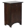 Gustav stickley smokers cabinet no 78 with drawer and fitted cabinet red decal and paper label 28 12 x 20 x 15