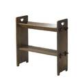 Gustav stickley magazine stand no 74 with vtrough and cutout pulls paper label 30 12 x 29 34 x 10