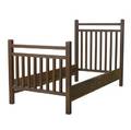 Gustav stickley spindled twinsized bed branded mark 49 x 39 12 x 79